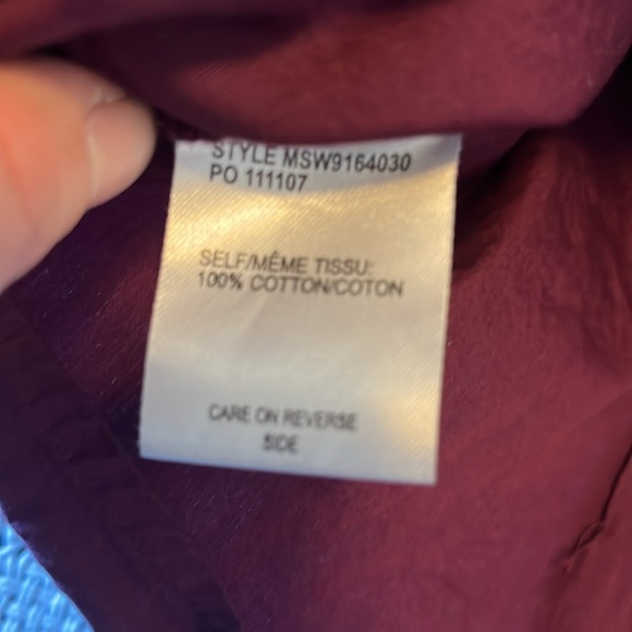 Cinch  Maroon Button Down Size L - Picture 3 of 4